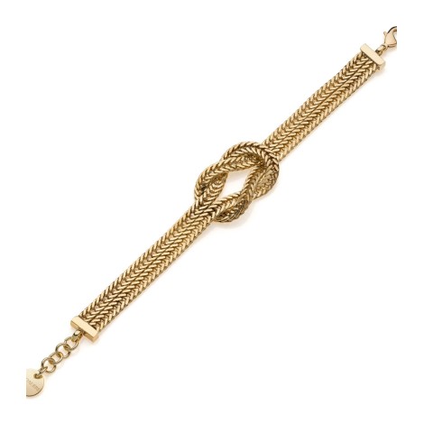 Bracciale Coda Di Volpe Nodo Unoaerre Fashion Jewellery Bronzo Dorato