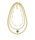 Collana Gipsy Tre Fili Unoaerre Fashion Jewellery Bronzo Dorato