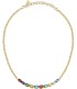 Collana Morellato Collezione Colori Acciaio Dorato Cristalli Colorati