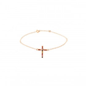 Bracciale Donna Raggi Croce Multicolor in Argento 925