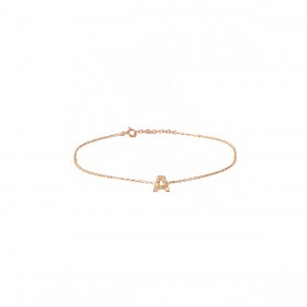 Bracciale Donna Raggi Lettera A in Argento 925