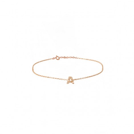 Bracciale Donna Raggi Lettera A in Argento 925