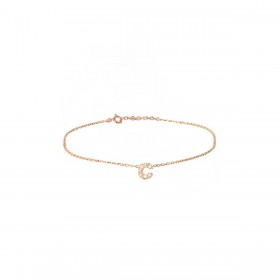 Bracciale Donna Raggi Lettera C in Argento 925