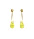 Orecchini A Goccia Oro Giallo 9kt Quarzo Limone
