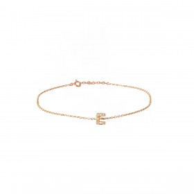 Bracciale Donna Raggi Lettera E in Argento 925