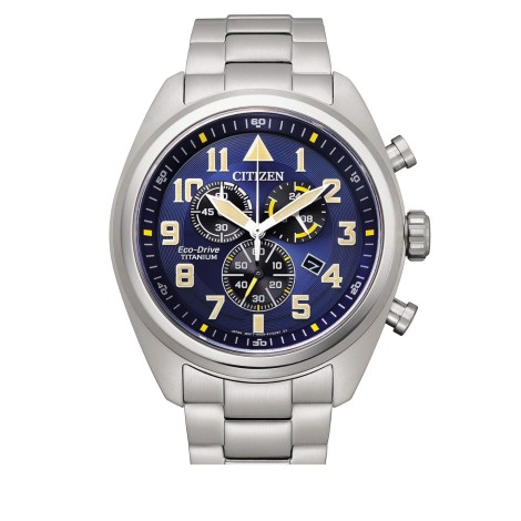 Orologio Citizen Crono Super Titanio 2480 Blu AT2480-81L