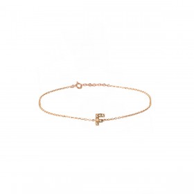 Bracciale Donna Raggi Lettera F in Argento 925