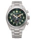 Orologio Citizen Crono Super Titanio 2480 Verde AT2480-81X