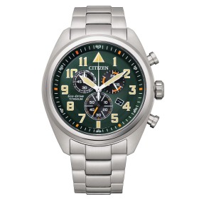 Orologio Citizen Crono Super Titanio 2480 Verde AT2480-81X