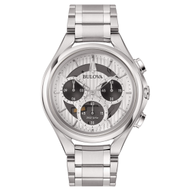 Orologio Bulova Cronografo Collezione Curv Dress Acciaio 96A301