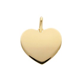 Ciondolo Raggi Cuore Piatto Oro Giallo 18kt