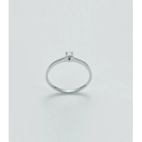 Anello Donna Miluna Solitario Oro Bianco 18kt Diamante 0,10 ct LID2931-010G7