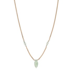 Collana Donna Con Ciondolo Numero Mese Di Nascita, Placcata Oro 18K, Acciaio Inox, Regalo Personalizzato Compleanno, Lunghezza 44,5 Cm