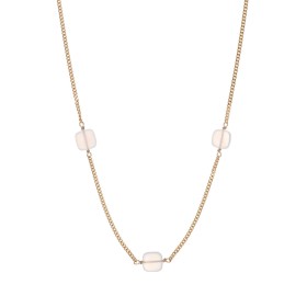 Girocollo Argento Dorato Tre Pietre Agata Chiara