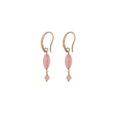 Orecchini Alisia Candy Argento Dorato 925 Palline Rosa