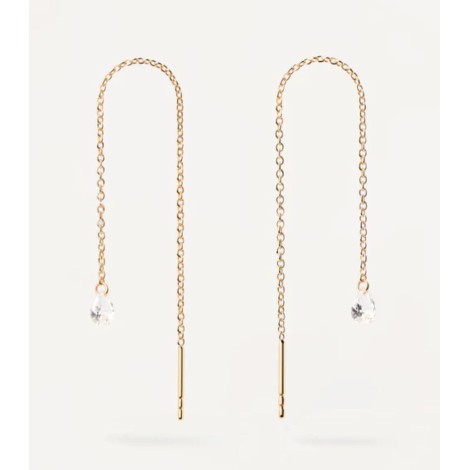 Orecchini PDPAOLA Waterfall Argento Dorato AR01-876-U