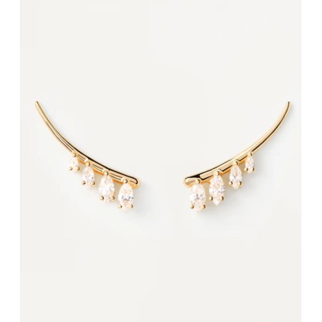 Orecchini PDPAOLA Acqua Argento Dorato AR01-879-U, dettagli