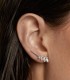 Orecchini PDPAOLA Acqua Argento Dorato AR02-879-U, indossati