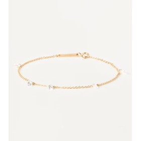 Bracciale PDPAOLA Joy Argento Dorato Zirconi Bianchi PU01-594-U