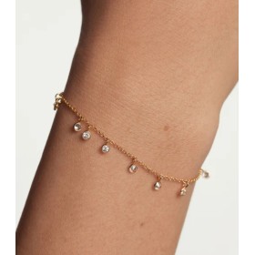 Bracciale PDPAOLA Joy Argento Dorato Zirconi Bianchi PU01-610-U