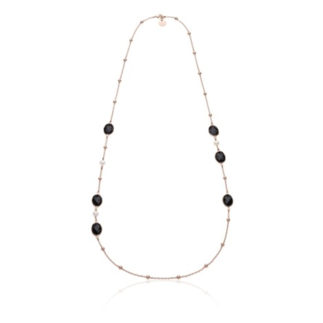 Collana Unoaerre Chanel Pietre Nere 2268