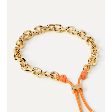 Bracciale PDPAOLA Catena e Corda Tangerine Essential PU01-693-U