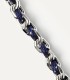 Bracciale PDPAOLA Catena Argentata e Corda Midnight PU02-694-U