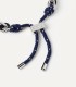 Bracciale PDPAOLA Catena Argentata e Corda Midnight PU02-694-U