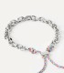 Bracciale PDPAOLA Catena Argentata e Corda Prisma Essential PU02-690-U