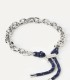 Bracciale PDPAOLA Catena Argentata e Corda Midnight Essential PU02-694-U