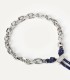 Bracciale PDPAOLA Catena Argentata e Corda Midnight Essential PU02-694-U