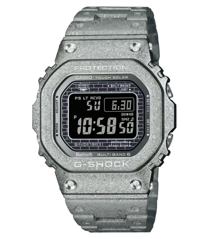 Casio G-Shock GM-S2110-7A6ER Orologio Uomo Quarzo Sportivo - Bianco Con Dettagli Rosa, Analogico-Digitale, 20 ATM, Cronometro E Sveglia - 5