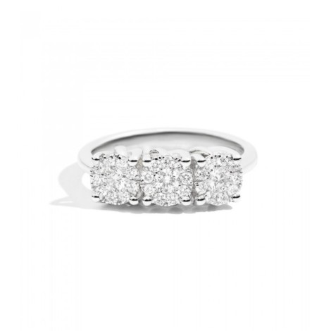 Orecchini Nodo D'amore In Argento 925, Diamantati, 9x9 Mm, Per Donna