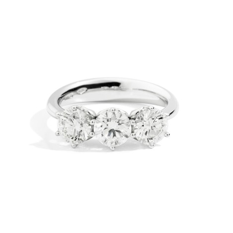 Anello Recarlo Trilogy Anniversary Oro Bianco 18 Kt Diamante 0,66ct F VS  R01TY014/066