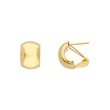 Orecchini Semicerchio Clip Oro Giallo 18kt