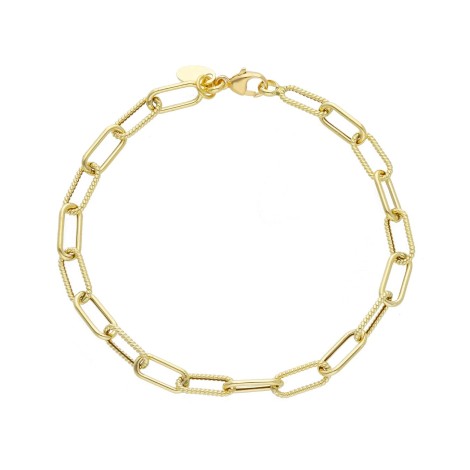 Bracciale Ovali Catena Oro Giallo 18kt