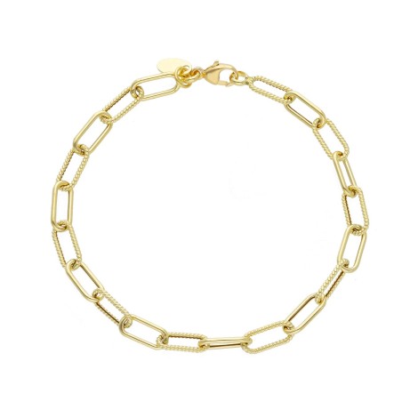 Bracciale Ovali Catena Oro Giallo 18kt