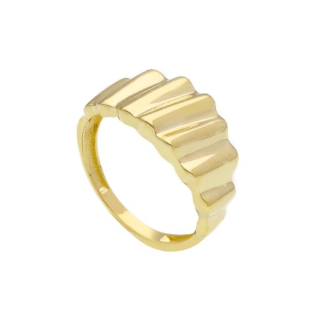 Anello Fascia Lavorata Oro Giallo 9kt