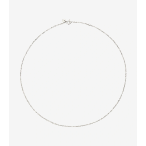 Collana Dodo Essentials 40 cm In Oro Bianco 18kt