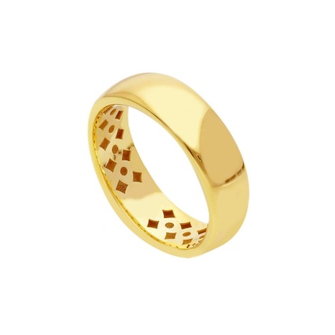 Anello Fascia Larga Oro Giallo 9kt