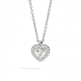 Collana Recarlo Anniversary Love Oro Bianco 18 Kt Diamante F VS