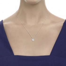 Collana Recarlo Anniversary Love Oro Bianco 18 Kt Diamante F VS