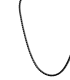 Collana Tennis Griffe Tonda Argento Zirconi Neri