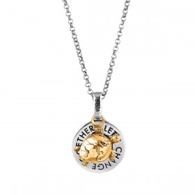 Collana Donna Tuum GAIA Tartaruga Oro e Argento Rodiato GAIAEC90C0G