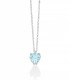 Collana Miluna Diamanti 0,14ct  e Acquamarina Cuore 0,95ct CLD4285