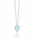 Collana Miluna Diamanti 0,14ct  e Acquamarina Cuore 0,95ct CLD4285