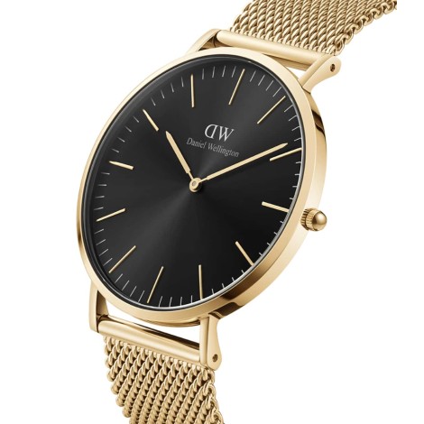 Daniel Wellington Orologio Uomo Classic Mesh Onyx Gold 40mm DW00100631