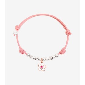 Bracciale Dodo Bambina Charm Fiore di Loto Bianco