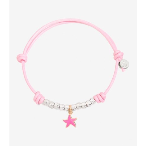 Bracciale Dodo Bambina Charm Stellina Rosa Fluo