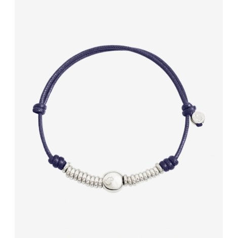 Bracciale Dodo Rondelle Pepita Cordino Blu